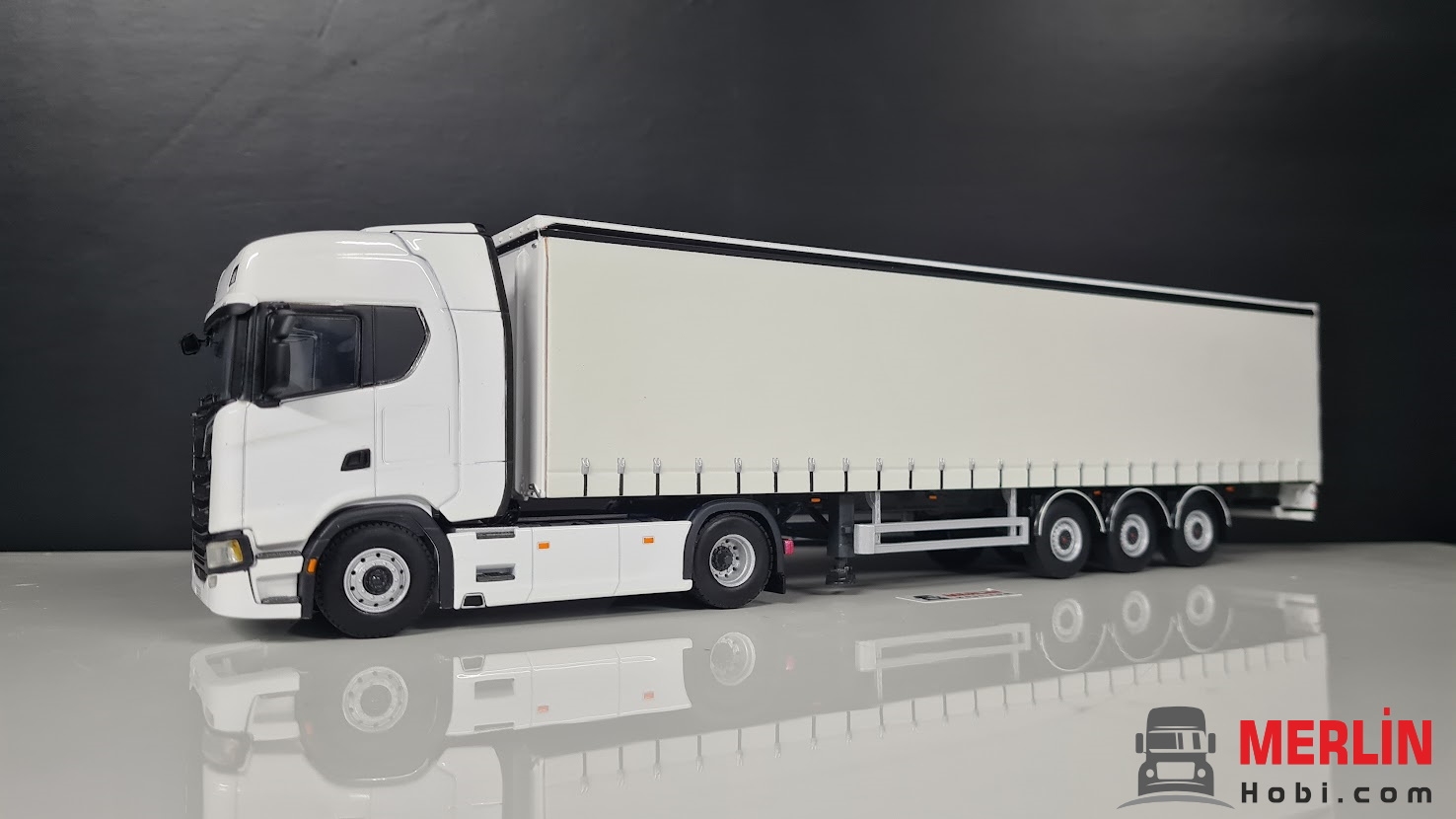 1/50 Scania S730 Highline + Perdeli / Tenteli Dorse Tır Çekici