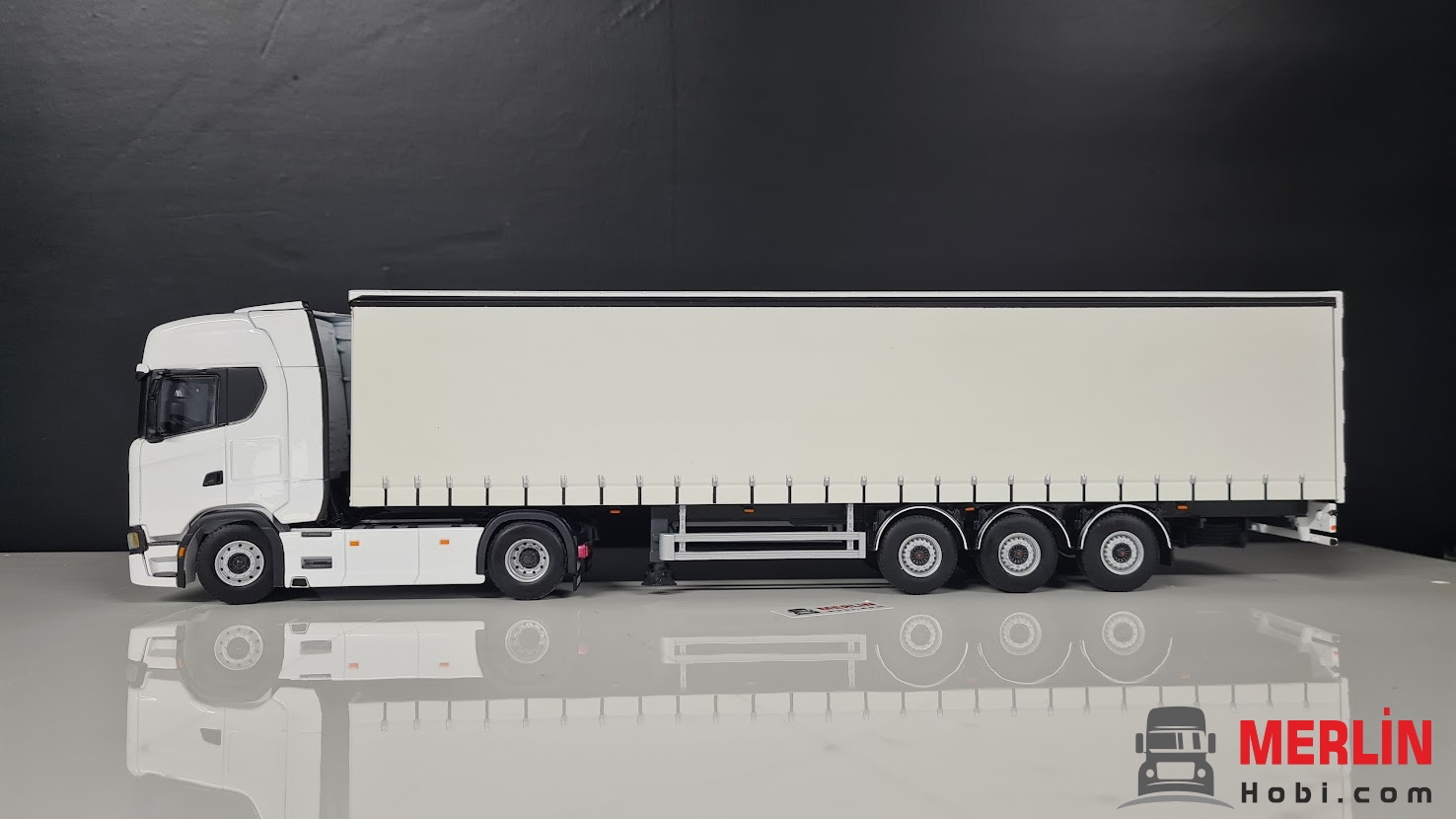 1/50 Scania S730 Highline + Perdeli / Tenteli Dorse Tır Çekici