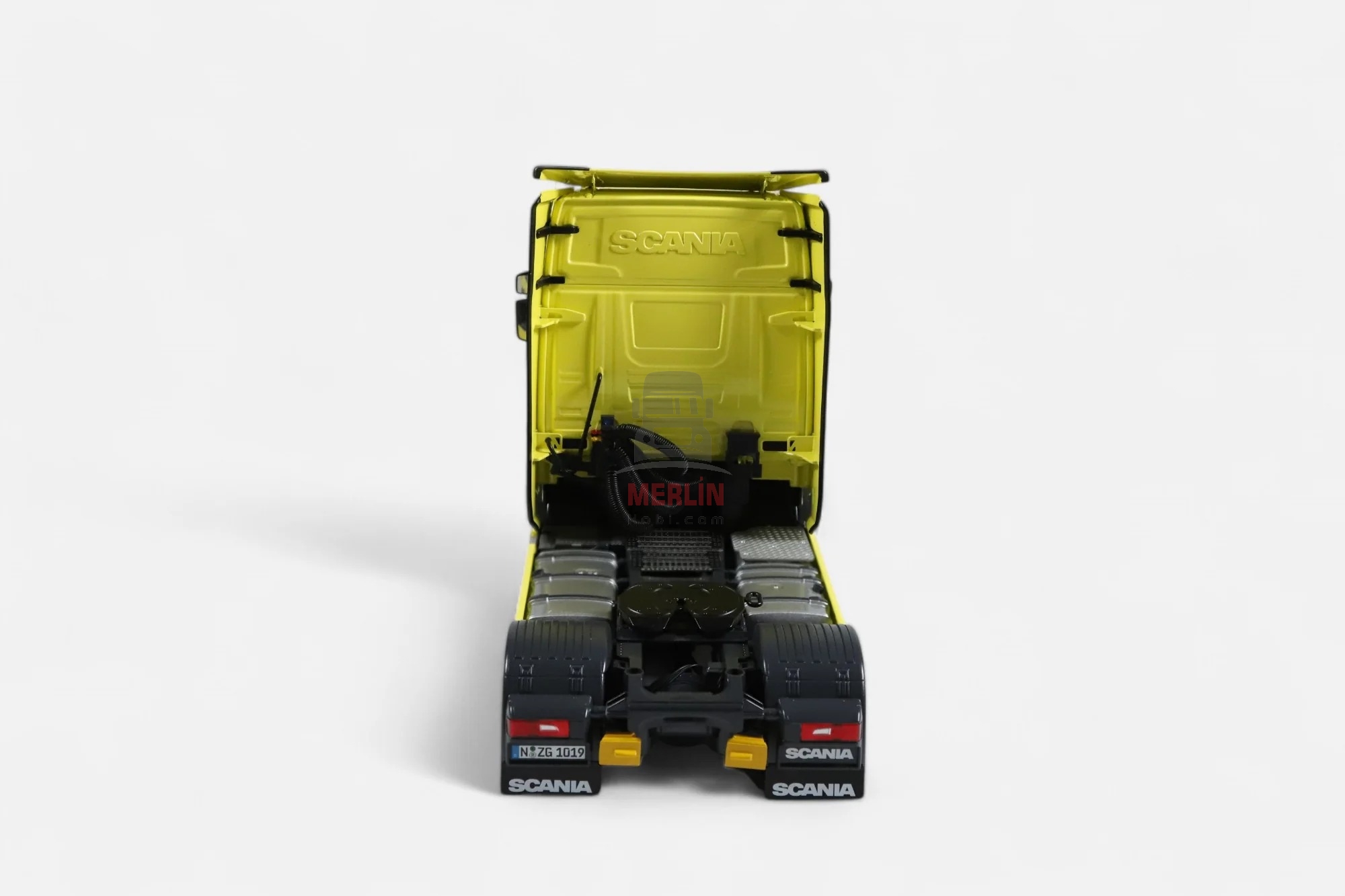 1/18 Scania V8 730S 4x2 Sarı Renk & Lohr car transporter