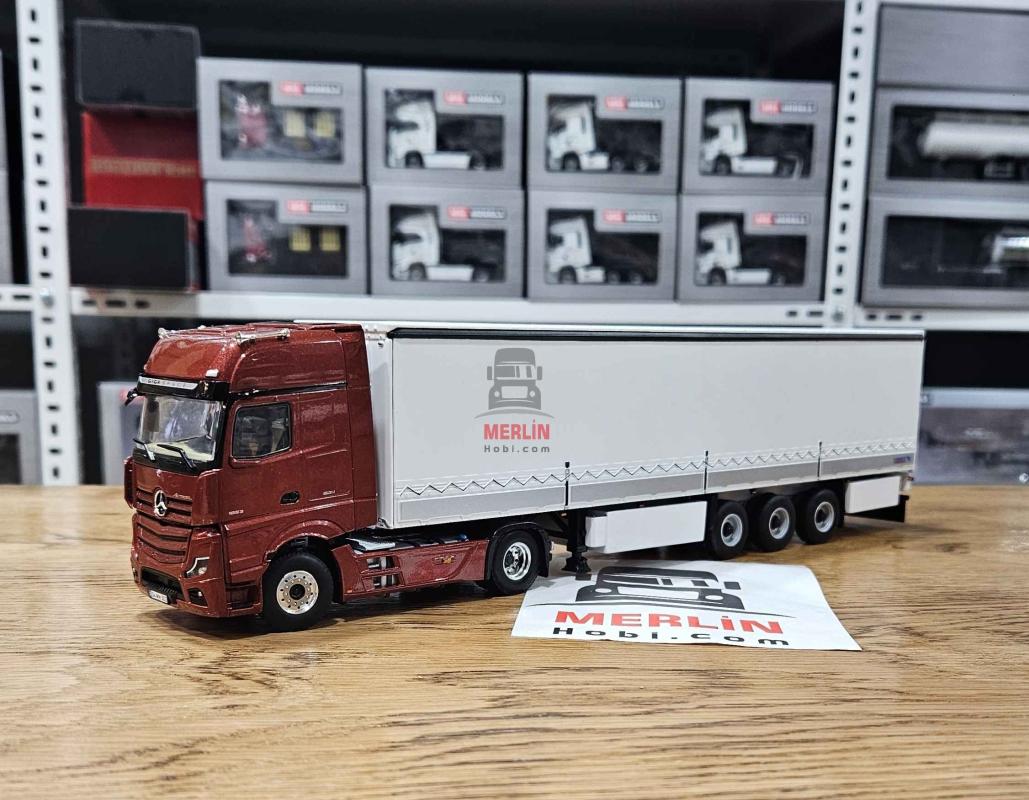1/50 - Mercedes ACTROS L MP5  4X2 + Schmitz Tenteli  Trailer