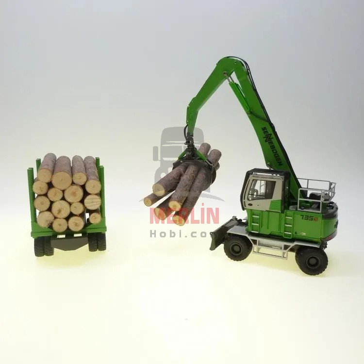 1/50 Sennebogen 6140e Heavy Duty Crawler Crane - Dragline