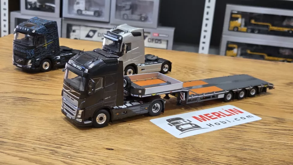 1/50 Volvo FH4 FH16 750hp XL 4x2 + Lowbed Dorse 3 Aks