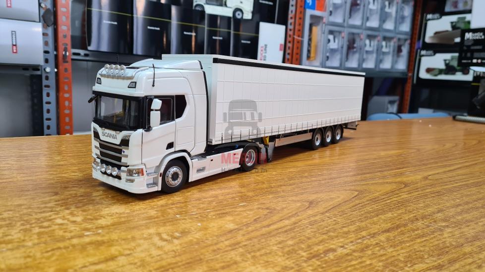 1/32 Scania Highline 4x2 + Tenteli Dorse Beyaz Renk