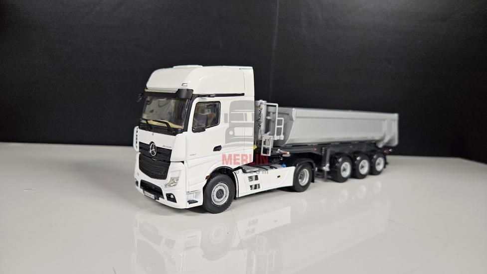 1/50 Mercedes Actros 4x2 + Damper Dorse Gri Renk