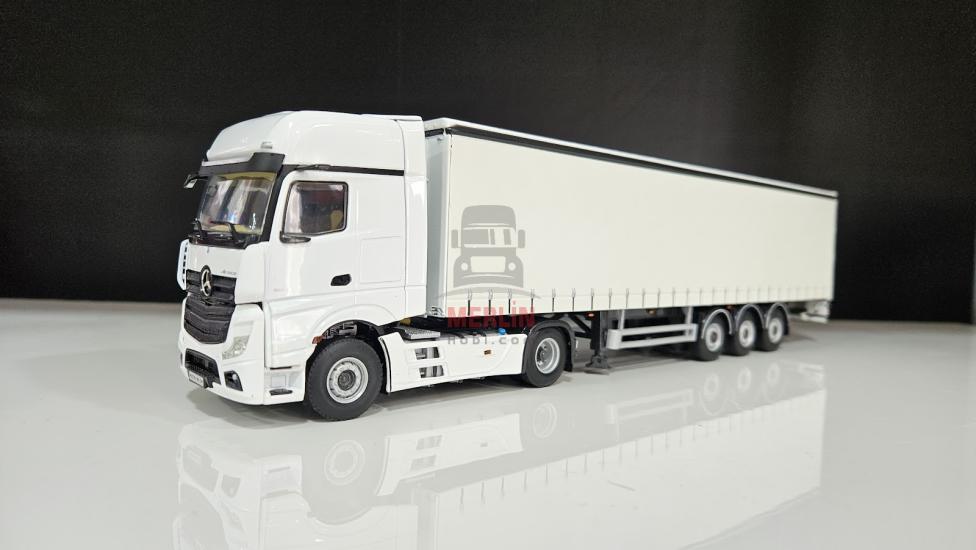 1/50 - Mercedes ACTROS MP5 GIGA SPACE 4X2 + Tenteli Trailer