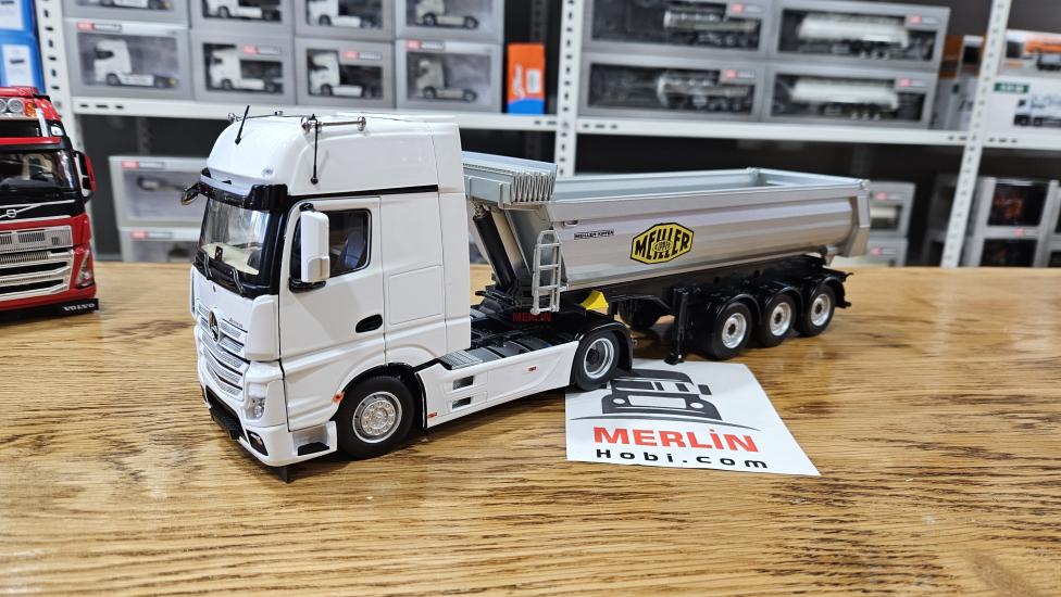 1/32 Marge Mercedes Actros Gigaspace 4x2 + Damperli  Dorse 