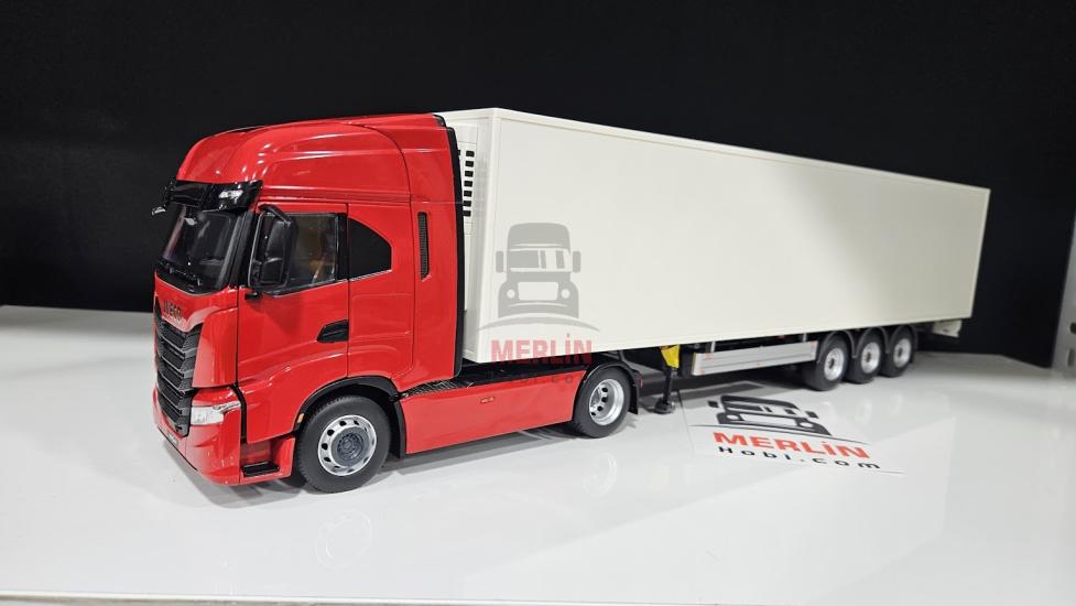 1/32 Marge İveco Sway + Frigo Soğutuculu Dorseli