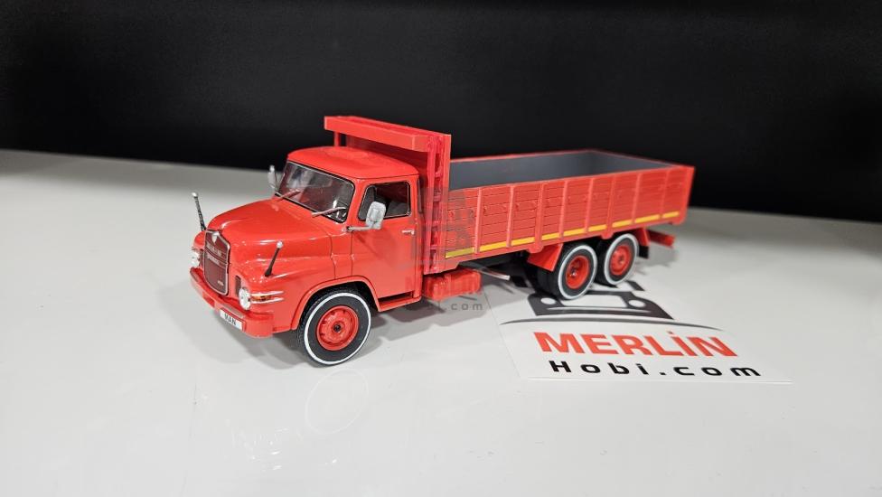 1/43 MAN HN520 Kamyon Düşük Kasalı Kırmızı Renk