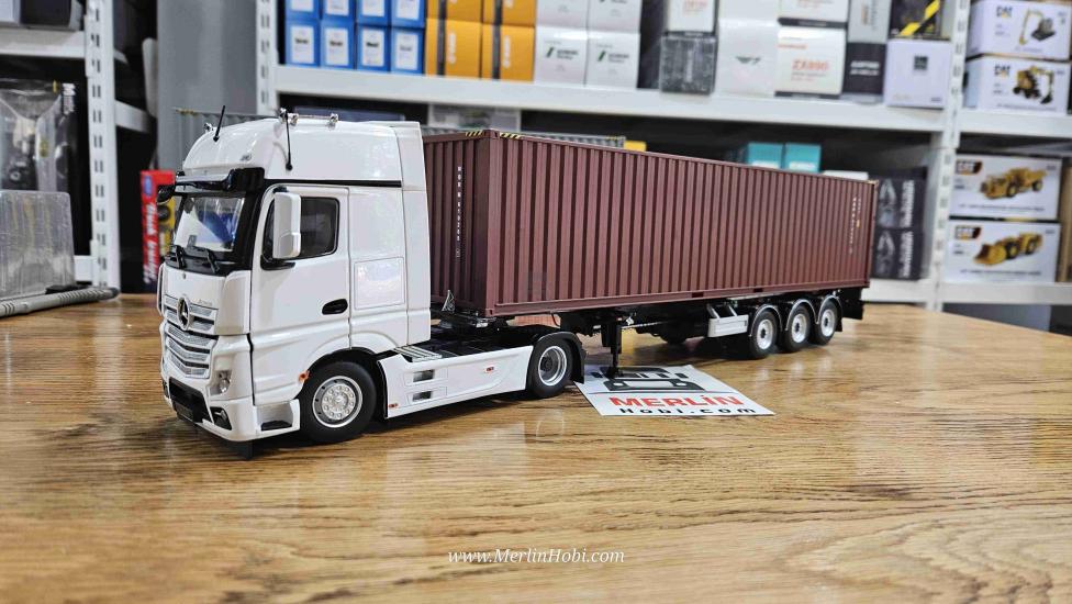 1/32 Marge Mercedes Actros 4x2 + 40ft Konteyner Dorse