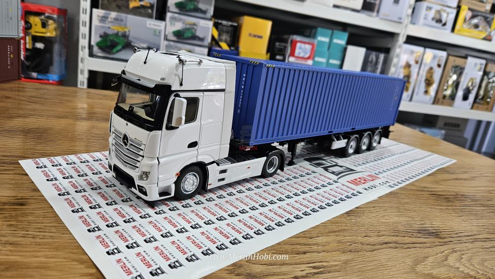 1/32 Marge Mercedes Actros 4x2 + 40ft Konteyner Dorse