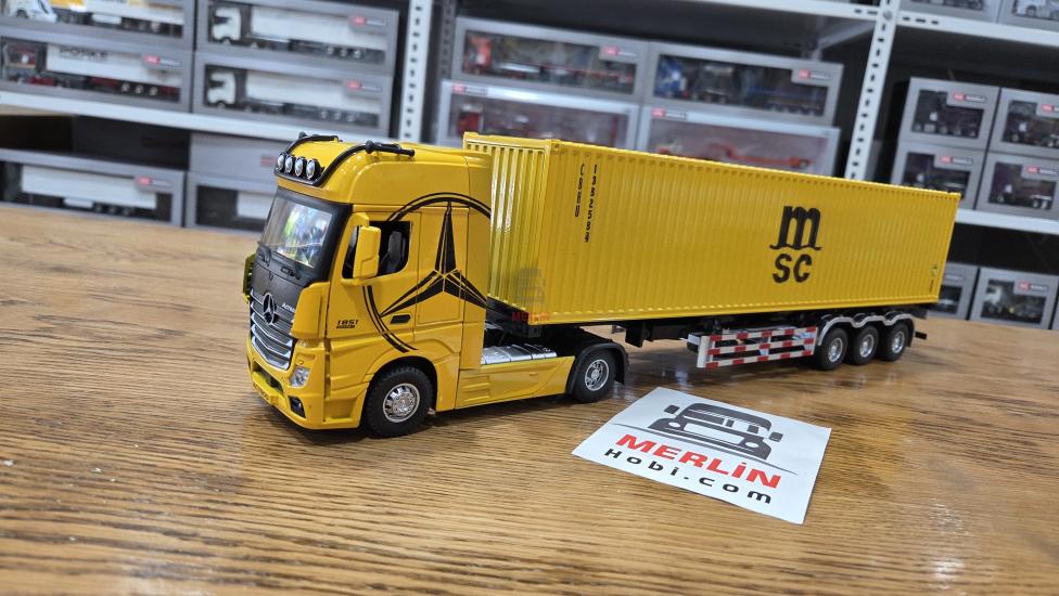 1/36 ölçekli Actros 1851 4x2 + 40ft Konteyner Dorseli - MSC
