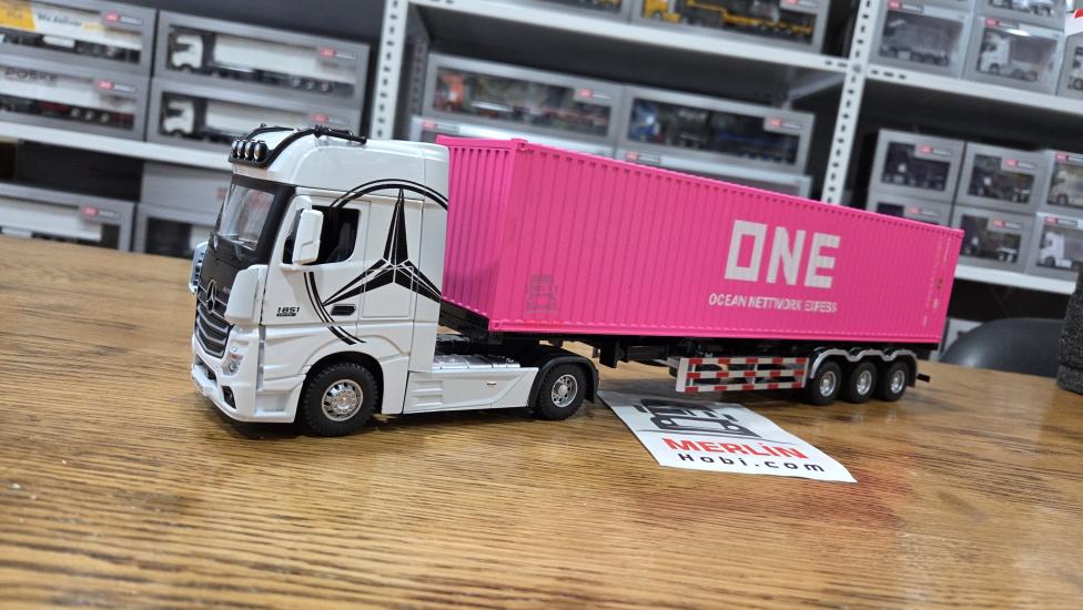 1/36 ölçekli Actros 1851 4x2 + 40ft Konteyner Dorseli - ONE