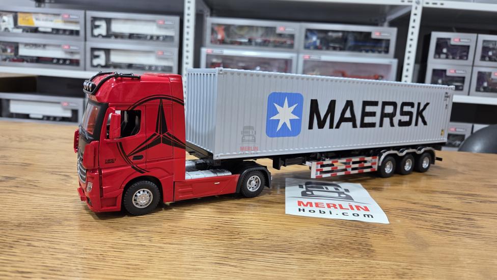1/36 ölçekli Actros 1851 4x2 + 40ft Konteyner Dorseli - MAERSK
