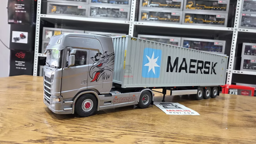 1/24 Scania 580S Highline + Konteyner Dorse - MAERSK  – Solido