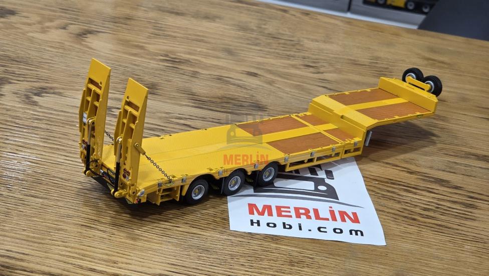 1/50 Lowbed;  SEMI LOW LOADER WITH RAMPS - 3 AXLE
