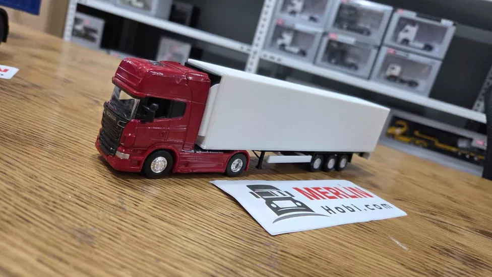 1/64 - Scania 4x2 ve Tenteli Dorse  Welly Tır Çekici