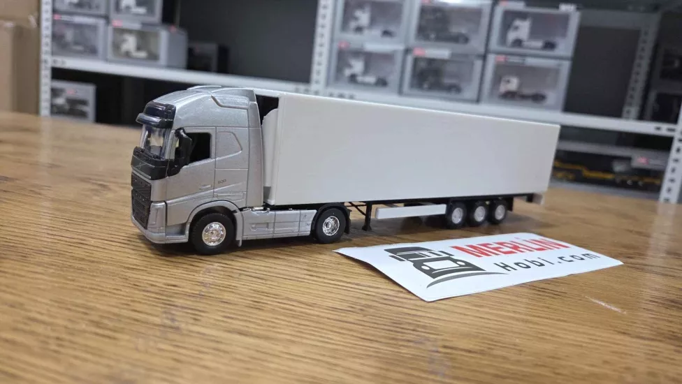 1/64 Ölçek Metal Volvo FH 4x2 Gri + Frigo Dorseli