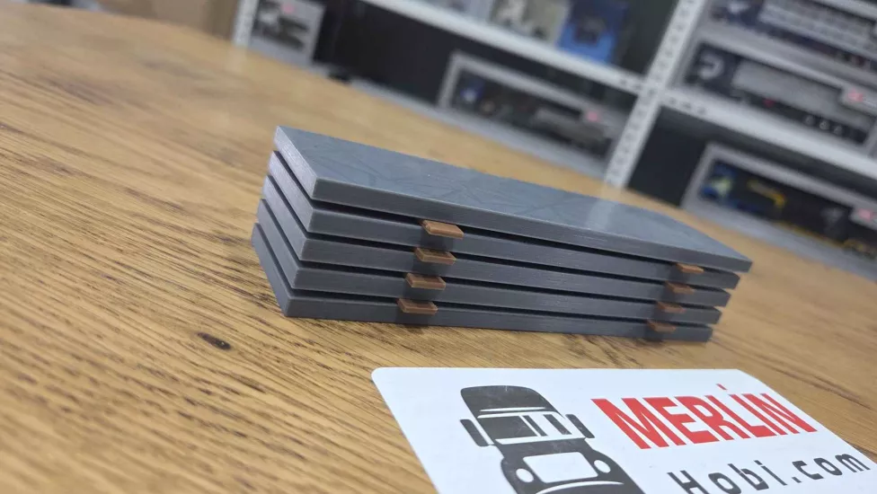 1/50 - Beton Panel 5 Parça - Diorama ve Yük için Aksesuar