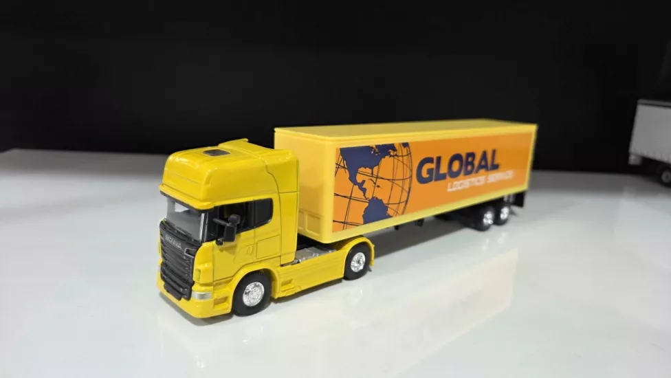 1/64 - Scania 4x2 ve Dorse  Welly Tır Çekici