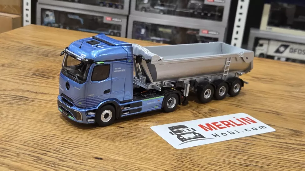 1/43  Mercedes Benz EActros 2026 - PRO Kabin Mavi Renk Eligor Mp6