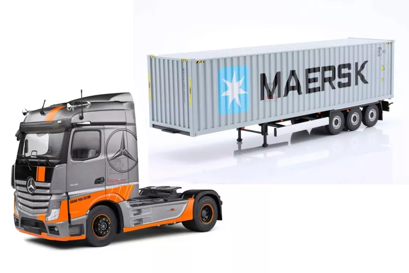 1/24 MERCEDES-BENZ ACTROS L + Konteyner Treyler – Solido