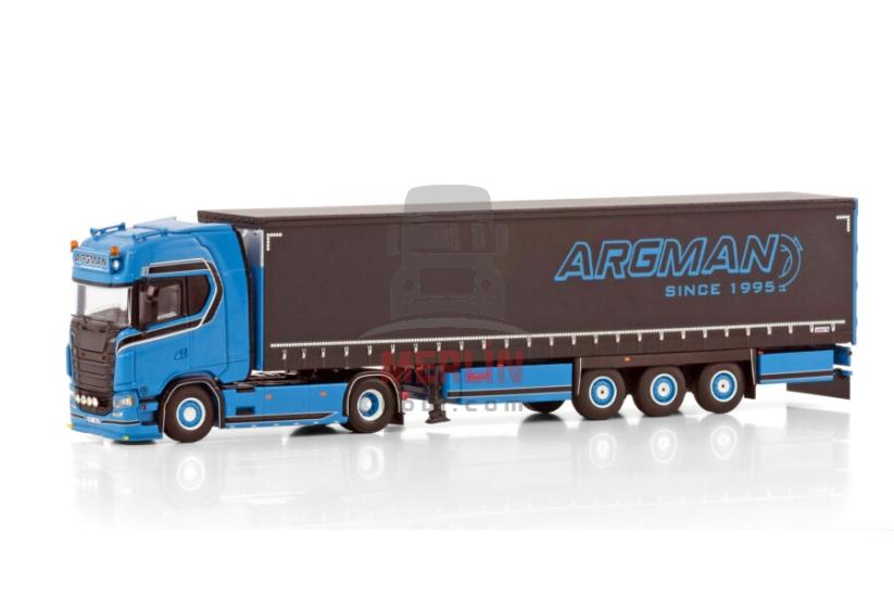 1/50 Argman s.r.o.; SCANIA S HIGHLINE CS20H 4X2 CURTAINSIDE TRAILER - 3 AXLE