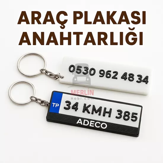 Anahtarlık - Kişiye özel Plaka Anahtarlık