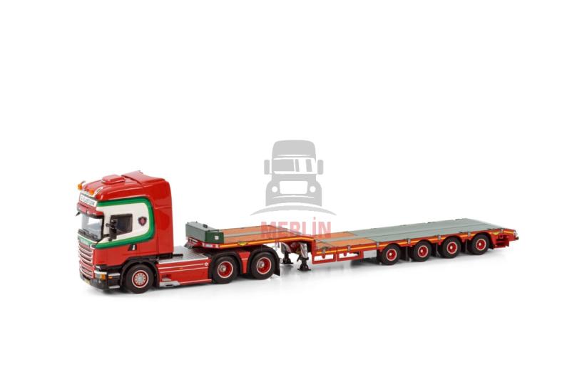 1/50 G. VLASTUIN; SCANIA STREAMLINE TOPLINE 6X4 LOWLOADER - 4 Aks