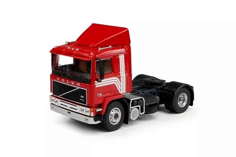 1/50 Volvo F12 4x2 Kırmızı -  Beyaz kuşaklı