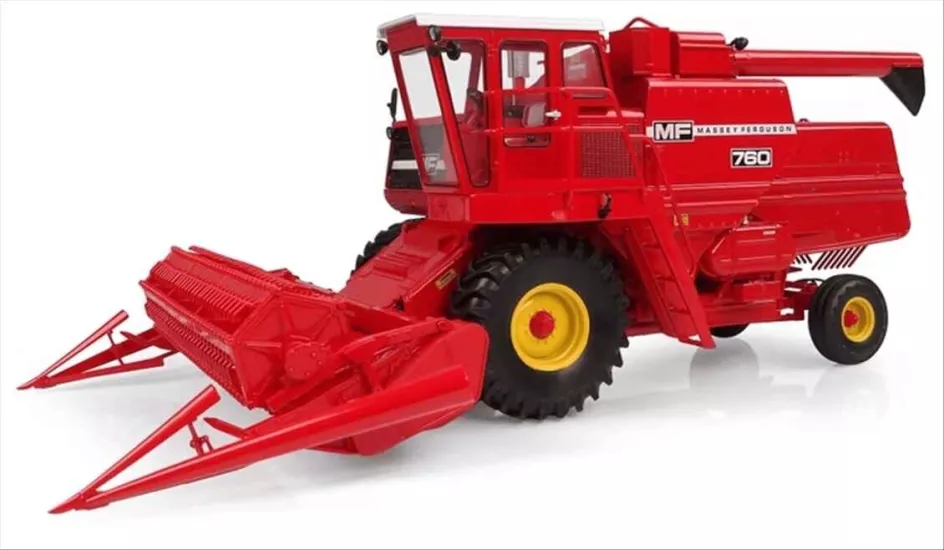 1/32 Massey Ferguson 760 Biçerdöver, Sergilemeye Hazır Metal Tarımsal Makina Modeli