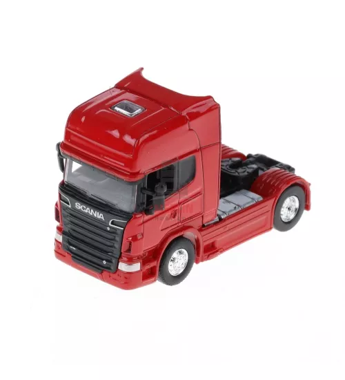 1/64 Ölçek Scania V8 R730 Tır Diecast Metal model Tır Kırmızı renk