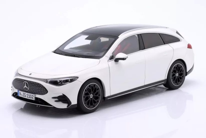 1/18 Mercedes-Benz CLA Shooting Brake EQ (X174) year 2025 polar white 1:18 NZG