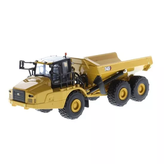 1/64 Ölçek, Cat 745 Articulated Truck, Sergilemeye Hazır Metal İş Makinası Modeli