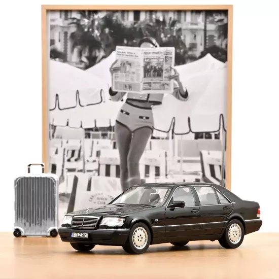 1/18 Norev Mercedes-Benz S600 1997 Noir Obsidian metalik