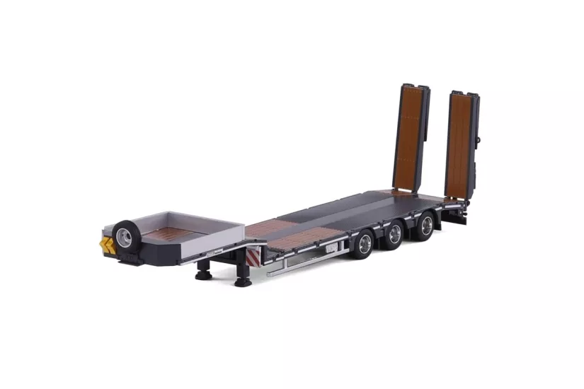 1/50 Rampalı Lovbed - 3 Aks Gri Renk- Lowbed- Lowloader
