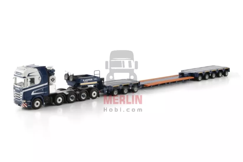 1/50 Karner; SCANIA S HIGHLINE CS20H 10X4 SCHEUERLE INTERCOMBI - 8 AXLE