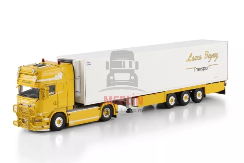 1/50 Lauratrans; SCANIA STREAMLINE TOPLINE 4X2 REEFER TRAILER - 3 AXLE