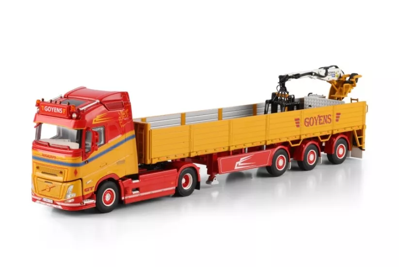 1/50 Goyens; VOLVO FH AERO GLOBETROTTER 4X2 BRICK TRAILER - 3 AXLE