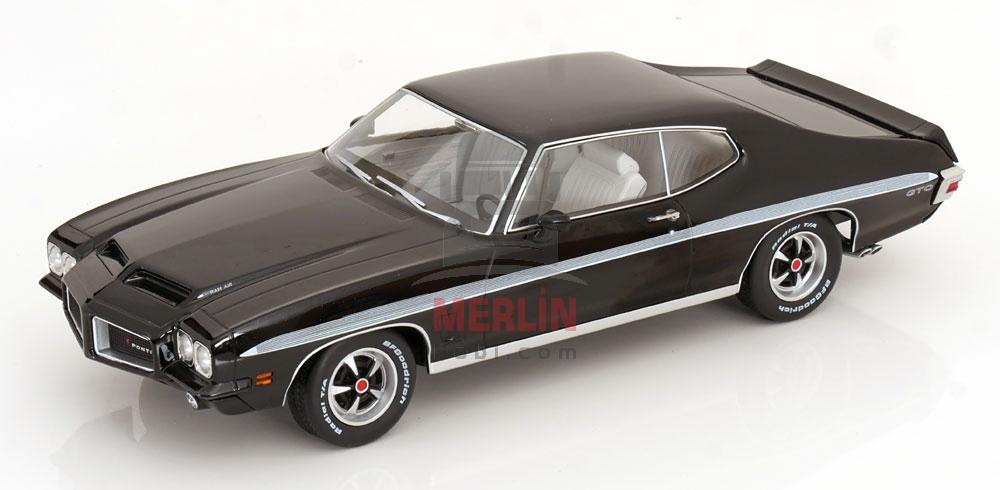 K-K SCALE 1/18 Pontiac LeMans GTO 1972 SCHWARZ