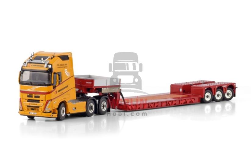 1/50 Kranringen; VOLVO FH5 GLOBETROTTER XL 6X2 TAG AXLE EURO PX LOW LOADER - 3 AXLE
