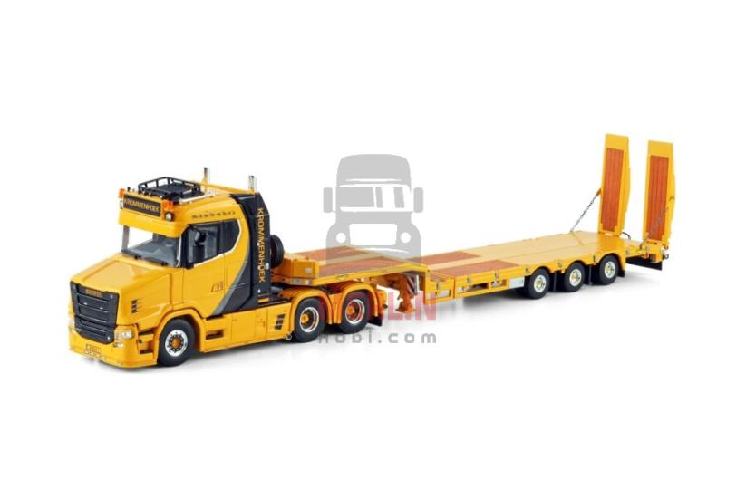 1/50 Krommenhoek; VLASTUIN TORPEDO 6X2 TAG AXLE SEMI LOW LOADER - 3 AXLE