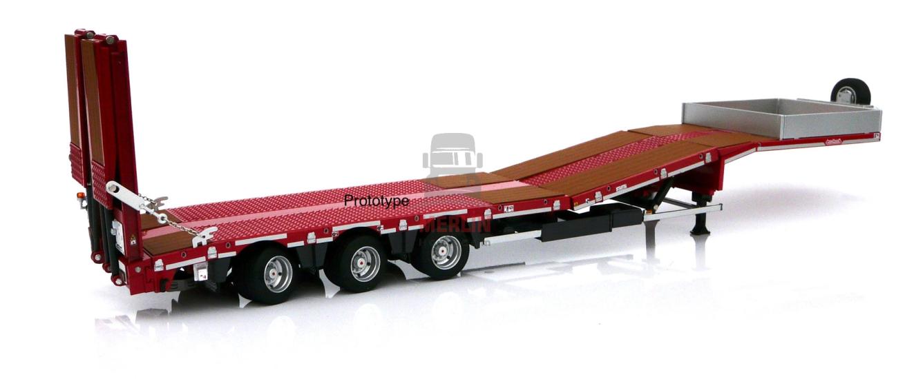 1/32 Marge Nooteboom Semi Lowloader Kırmızı Lowbed