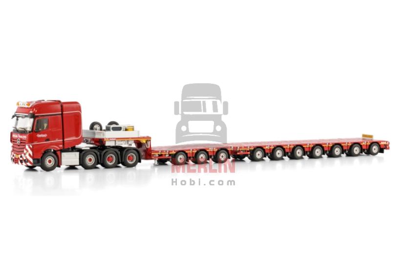 Nooteboom Red Line; MERCEDES-BENZ ACTROS MP5 SLT GIGA SPACE 8X4 MANOOVR - 3+7 AXLE