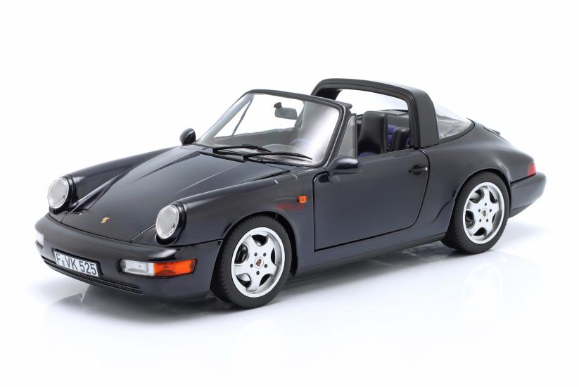 1/18  Norev Porsche 911 Carrera 4 Targa 1991 Blue metallic