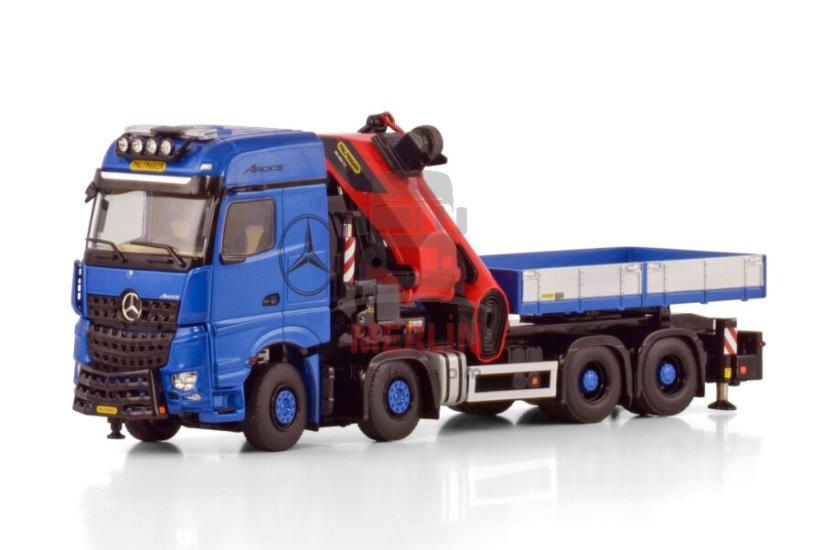 1/50 MERCEDES-BENZ AROCS MP5 BIG SPACE 8X4 WITH PALFINGER PK 1650 TEC + JIB SÖKÜLEBİLİR GÖVDE Vinçler