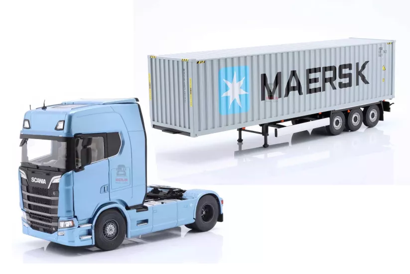 1/24 Scania S770 Highline + Maersk Konteyner Treyler – Solido