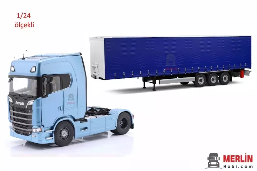 1/24 Scania S770 Highline + Tenteli  Treyler – Solido