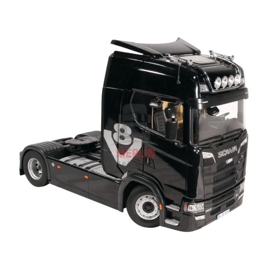 1/18 Scania V8 730S 4x2 black with V8 logo