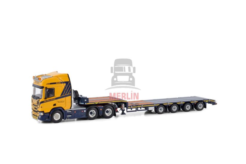 1/50 Van den Heuvel Speciaaltransporten B.V.; SCANIA R HIGHLINE CR20H 6X2 TAG AXLE SEMI LOW LOADER - 4 AXLE