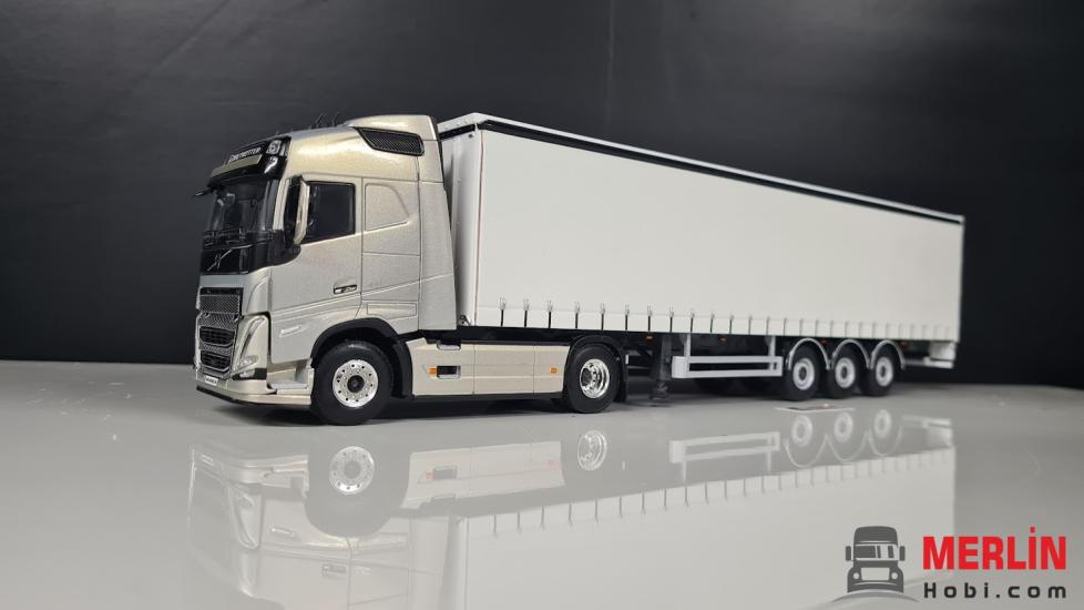 Volvo FH5 4X2 GRİ  + Perdeli / Tenteli Dorse Tır Çekici